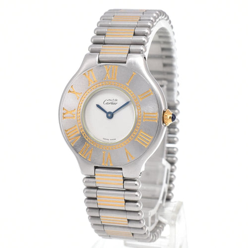 Montre Cartier - Montre vintage Must 21 58 Facettes tvah55hk7z