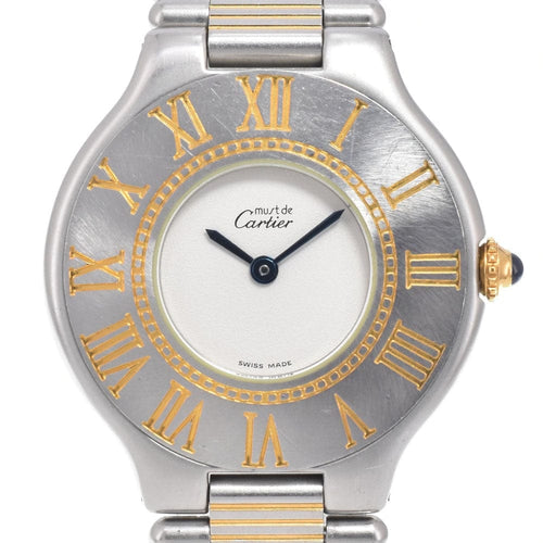 Montre Cartier - Montre vintage Must 21 58 Facettes tvah55hk7z