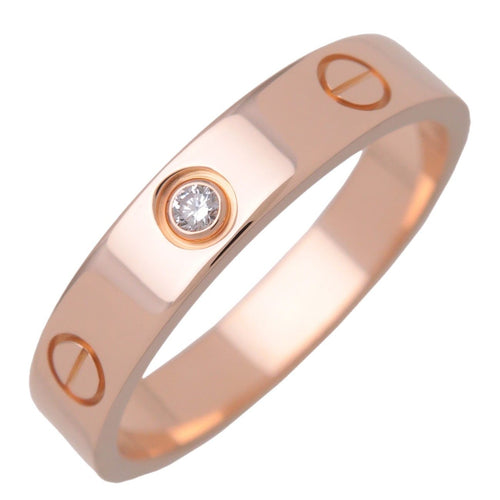 Bague 56 Cartier - Alliance Love avec 1 diamant en or rose 18k 58 Facettes m18pmyc1vj