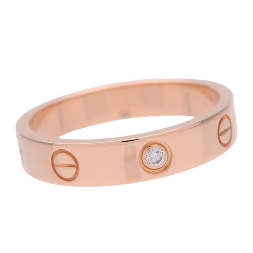 Bague 56 Cartier - Alliance Love avec 1 diamant en or rose 18k 58 Facettes m18pmyc1vj