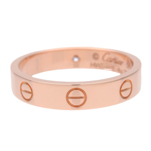 Bague 56 Cartier - Alliance Love avec 1 diamant en or rose 18k 58 Facettes m18pmyc1vj