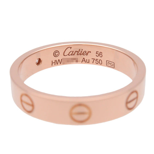 Bague 56 Cartier - Alliance Love avec 1 diamant en or rose 18k 58 Facettes m18pmyc1vj