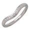 Bague Tiffany & Co. Elsa Peretti - Alliance incurvée en platine avec diamants 58 Facettes kl4pxs3g6v