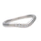 Bague Tiffany & Co. Elsa Peretti - Alliance incurvée en platine avec diamants 58 Facettes kl4pxs3g6v