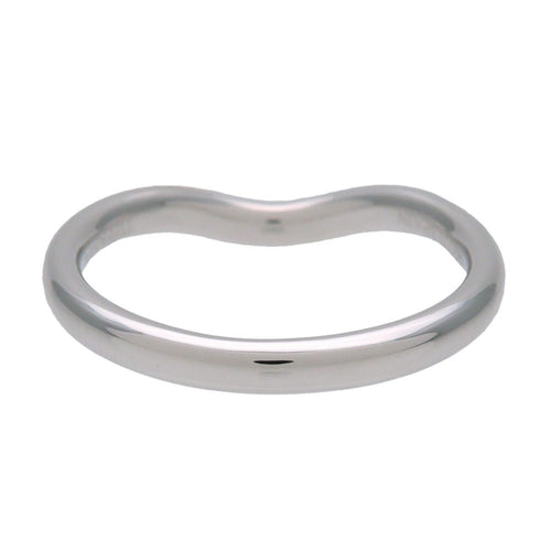 Bague Tiffany & Co. Elsa Peretti - Alliance incurvée en platine avec diamants 58 Facettes kl4pxs3g6v