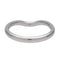 Bague Tiffany & Co. Elsa Peretti - Alliance incurvée en platine avec diamants 58 Facettes kl4pxs3g6v