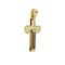 Pendentif Chimento - Pendentif croix en or jaune, rose et blanc 18 ct 58 Facettes 35421