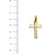Pendentif Chimento - Pendentif croix en or jaune, rose et blanc 18 ct 58 Facettes 35421