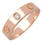 Bague 48 Cartier Love - Alliance en or rose 18k avec un diamant 58 Facettes xxxniaebgw
