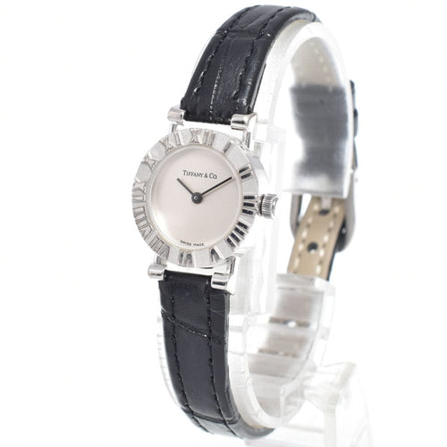 Montre Tiffany & Co. Atlas - Montre à quartz en acier inoxydable et cuir 58 Facettes a7rbbv634j