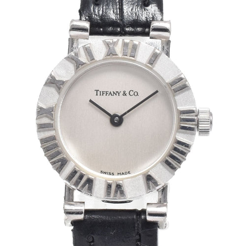 Montre Tiffany & Co. Atlas - Montre à quartz en acier inoxydable et cuir 58 Facettes a7rbbv634j