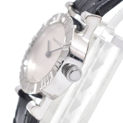 Montre Tiffany & Co. Atlas - Montre à quartz en acier inoxydable et cuir 58 Facettes a7rbbv634j