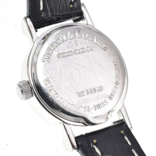 Montre Tiffany & Co. Atlas - Montre à quartz en acier inoxydable et cuir 58 Facettes a7rbbv634j