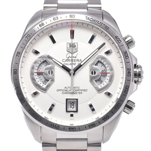Montre TAG Heuer - Montre Grand Carrera Chronographe Calibre 17 automatique en acier inoxydable 58 Facettes iq39vni18t