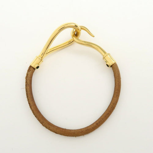 Bracelet Hermès - Bracelet Jumbo Hook en cuir tressé et métal 58 Facettes vcz8kcafmy