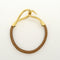 Bracelet Hermès - Bracelet Jumbo Hook en cuir tressé et métal 58 Facettes vcz8kcafmy