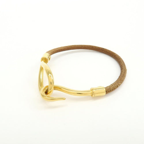 Bracelet Hermès - Bracelet Jumbo Hook en cuir tressé et métal 58 Facettes vcz8kcafmy