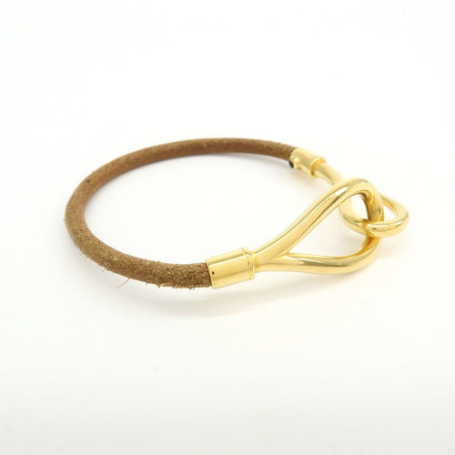 Bracelet Hermès - Bracelet Jumbo Hook en cuir tressé et métal 58 Facettes vcz8kcafmy
