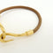 Bracelet Hermès - Bracelet Jumbo Hook en cuir tressé et métal 58 Facettes vcz8kcafmy