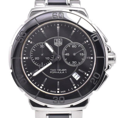 Montre TAG Heuer - Montre Formula 1 chronographe à quartz en acier inoxydable et céramique 58 Facettes m9ltxfkf0c