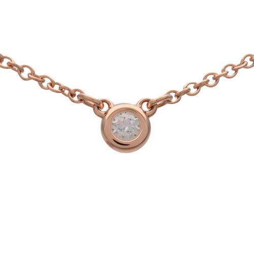 Pendentif Tiffany & Co. - Pendentif Elsa Peretti Diamonds by the Yard en or rose 18k 58 Facettes ef6zwpd3la
