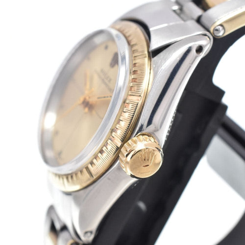 Montre Rolex - Montre Oyster Perpetual Automatic en or jaune avec index en diamants 58 Facettes hu93sjehno