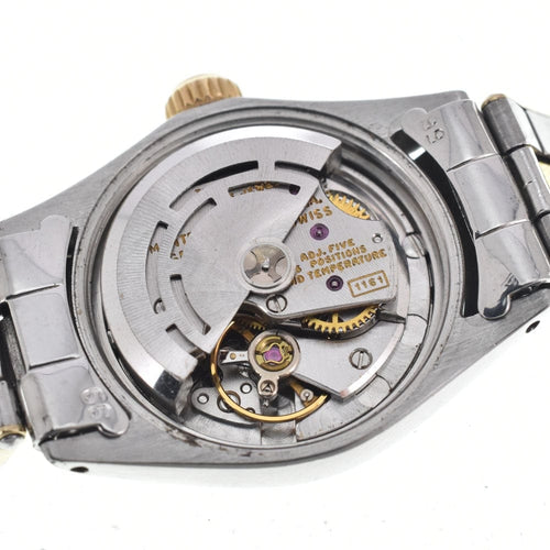 Montre Rolex - Montre Oyster Perpetual Automatic en or jaune avec index en diamants 58 Facettes hu93sjehno