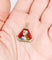 Pendentif Pendentif Art déco de Limoges en or rose 18k, plaque émaillée 58 Facettes A07964