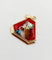 Pendentif Pendentif Art déco de Limoges en or rose 18k, plaque émaillée 58 Facettes A07964