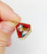Pendentif Pendentif Art déco de Limoges en or rose 18k, plaque émaillée 58 Facettes A07964