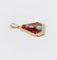 Pendentif Pendentif Art déco de Limoges en or rose 18k, plaque émaillée 58 Facettes A07964