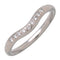 Bague 50 Tiffany & Co. Elsa Peretti - Alliance courbe en platine avec diamants 58 Facettes yek90n9k77