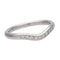 Bague 50 Tiffany & Co. Elsa Peretti - Alliance courbe en platine avec diamants 58 Facettes yek90n9k77