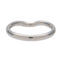 Bague 50 Tiffany & Co. Elsa Peretti - Alliance courbe en platine avec diamants 58 Facettes yek90n9k77