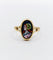 Bague 56 Art nouveau - Bague en or 18k à plaque émaillée, Limoges, vers 1910 58 Facettes A07965