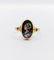 Bague 56 Art nouveau - Bague en or 18k à plaque émaillée, Limoges, vers 1910 58 Facettes A07965