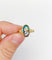 Bague 56 Art nouveau - Bague en or 18k à plaque émaillée, Limoges, vers 1910 58 Facettes A07965