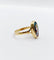 Bague 56 Art nouveau - Bague en or 18k à plaque émaillée, Limoges, vers 1910 58 Facettes A07965