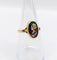 Bague 56 Art nouveau - Bague en or 18k à plaque émaillée, Limoges, vers 1910 58 Facettes A07965