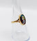 Bague 56 Art nouveau - Bague en or 18k à plaque émaillée, Limoges, vers 1910 58 Facettes A07965