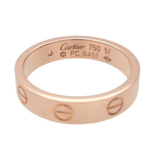Bague 51 Cartier - Alliance Love en or rose 18k avec diamant 58 Facettes apqrot1g64