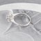 Bague 57 Bague rosette vintage en or blanc 18k avec diamants, 0,35 ct 58 Facettes 131172