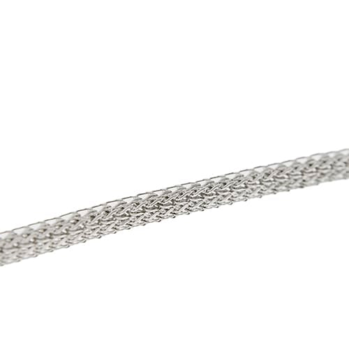 Bracelet Unoaerre - Bracelet maille queue de renard en or blanc 18 ct 58 Facettes 38033