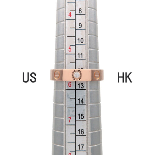 Bague 51 Cartier - Alliance Love 1 diamant en or rose 18k 58 Facettes xuf3j5ctb0