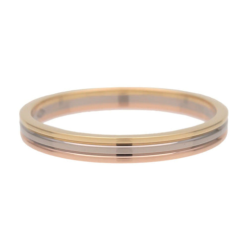 Bague 58 Cartier - Alliance Vendôme Louis Cartier en or tricolore 18k avec diamants 58 Facettes c28l835mvg