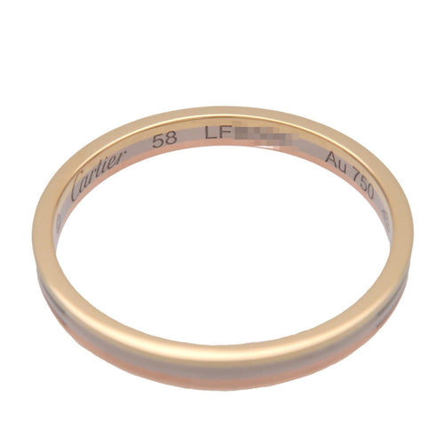Bague 58 Cartier - Alliance Vendôme Louis Cartier en or tricolore 18k avec diamants 58 Facettes c28l835mvg