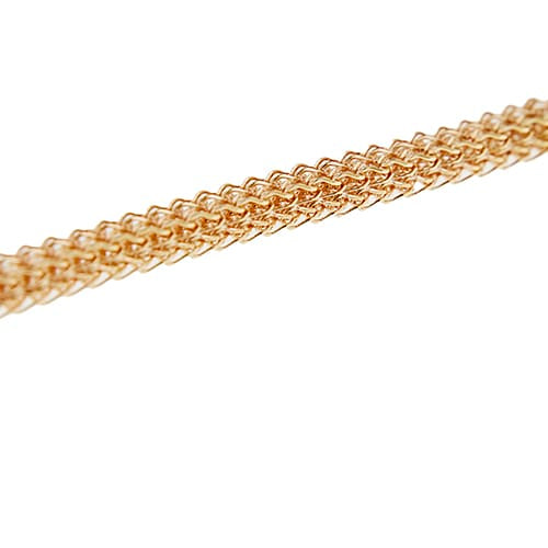 Bracelet Unoaerre - Bracelet maille queue de renard en or rose 18 kt 58 Facettes 37966