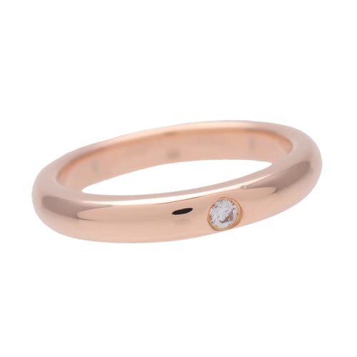 Bague 46 Tiffany & Co. Elsa Peretti - Bague de mise en empilage en or rose 18k avec diamant 58 Facettes myhfl2n87f