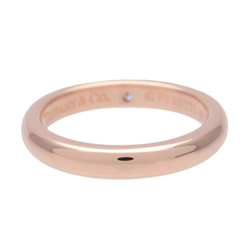 Bague 46 Tiffany & Co. Elsa Peretti - Bague de mise en empilage en or rose 18k avec diamant 58 Facettes myhfl2n87f