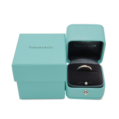 Bague 46 Tiffany & Co. Elsa Peretti - Bague de mise en empilage en or rose 18k avec diamant 58 Facettes myhfl2n87f